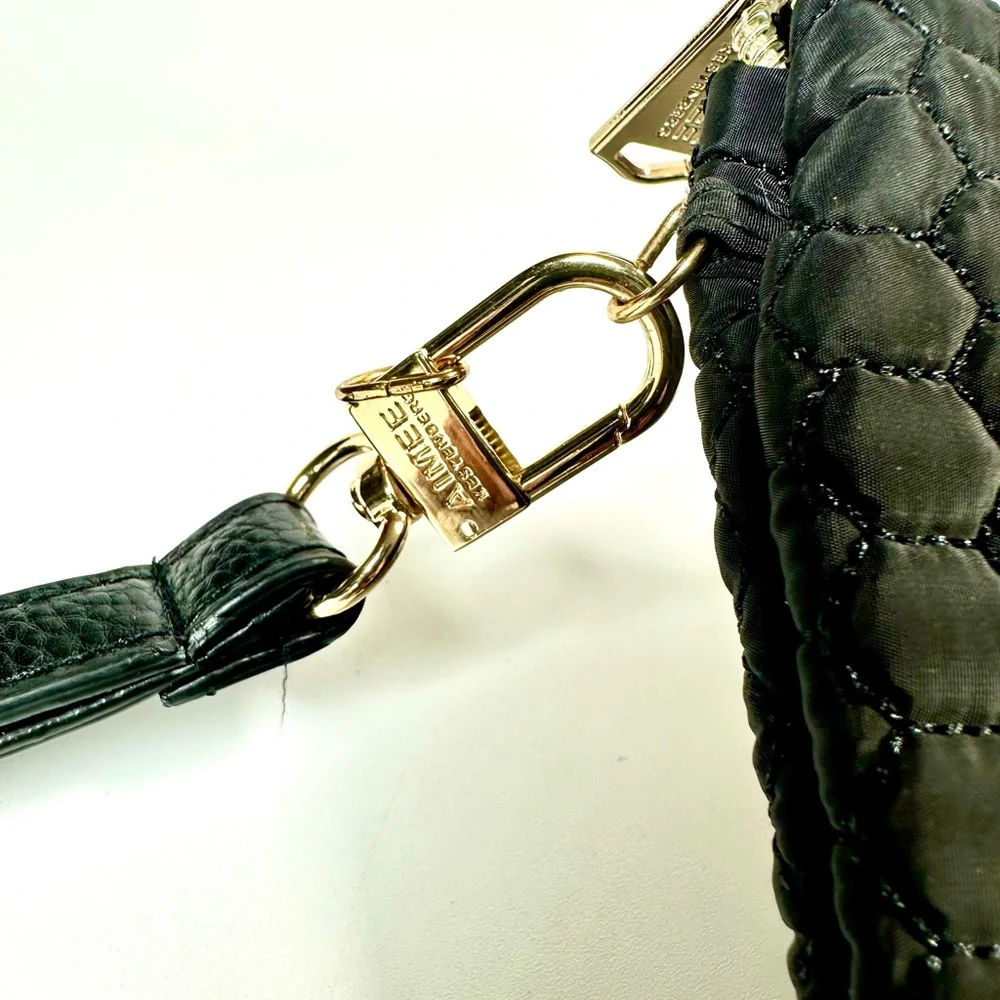 Aimee Kestenberg cosmetic,amenity quilted Black bag